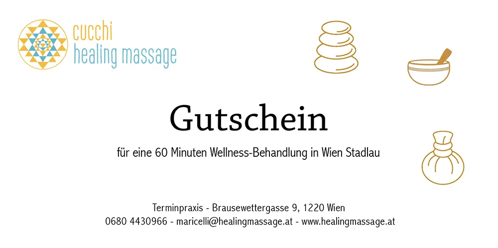 Abbildung eines Gutscheins für eine Wellness-Behandlung